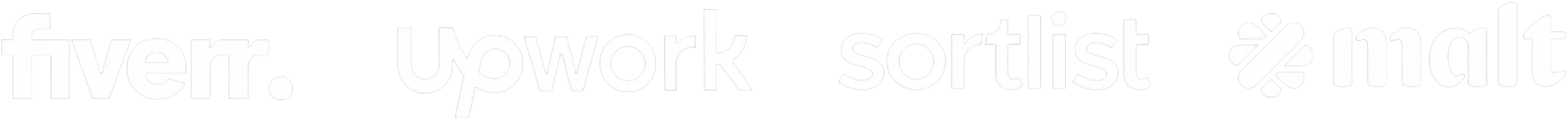 Fiverr, Upwork, Sortlist and Malt